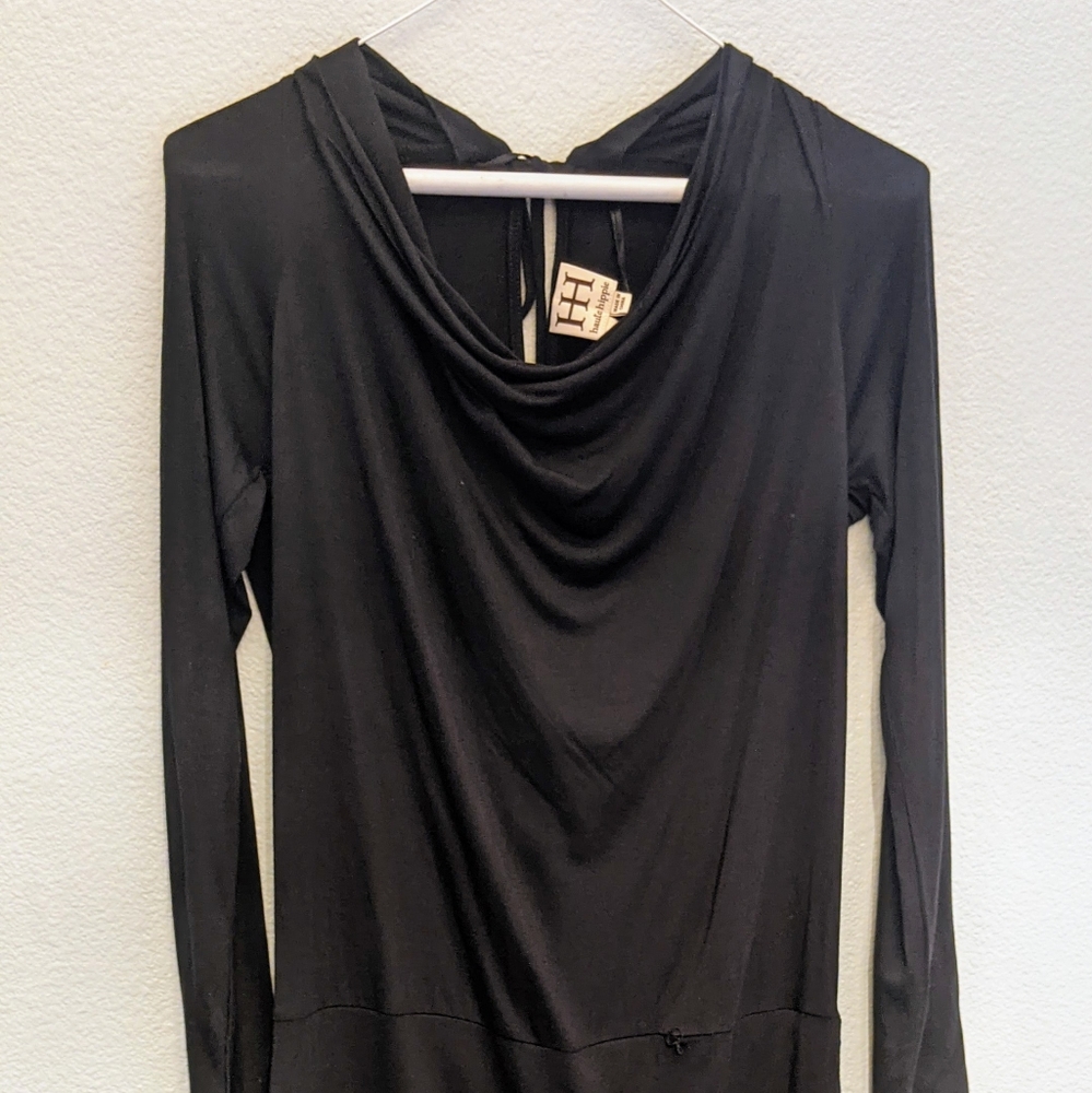 NWT Backless black dress size L by Haute Hippie